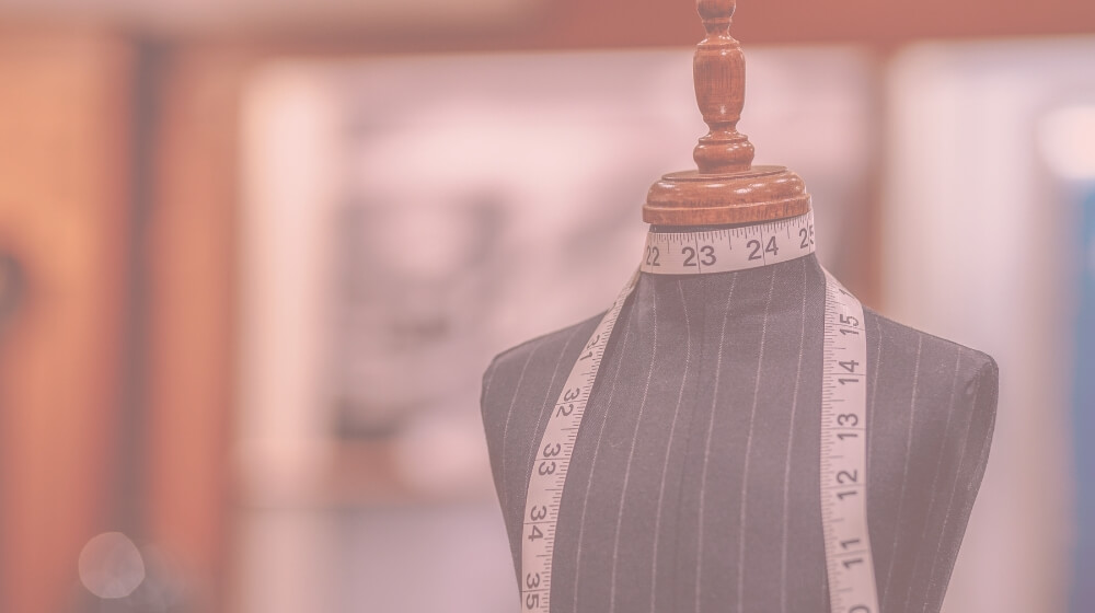 mannequin with a measuring tape